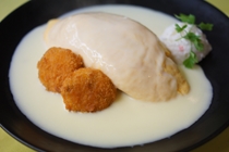 サフランクリームソース